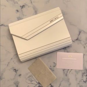 Jimmy Choo white Acrylic Candy Clutch